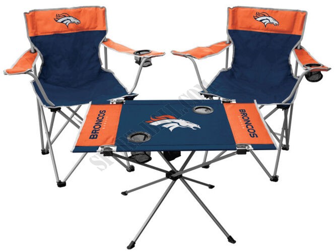 NFL Denver Broncos 3-Piece Tailgate Kit - Hot Sale - -0