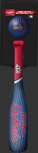 MLB St. Louis Cardinals Slugger Softee Mini Bat and Ball Set ● Outlet - -0