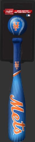 MLB New York Mets Slugger Softee Mini Bat and Ball Set ● Outlet - -0