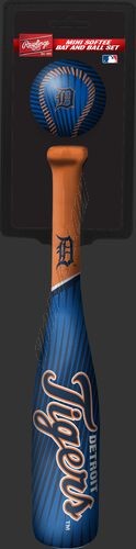 MLB Detroit Tigers Slugger Softee Mini Bat and Ball Set ● Outlet - -0