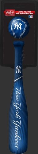 MLB New York Yankees Slugger Softee Mini Bat and Ball Set ● Outlet - -0