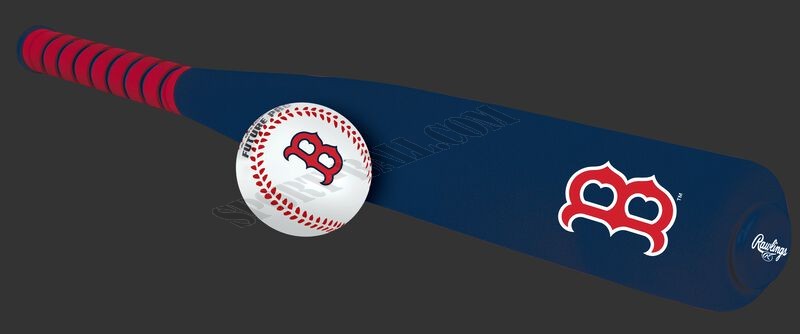MLB Boston Red Sox Foam Bat and Ball Set ● Outlet - -0