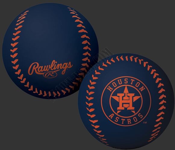 MLB Houston Astros Big Fly Rubber Bounce Ball ● Outlet - -0