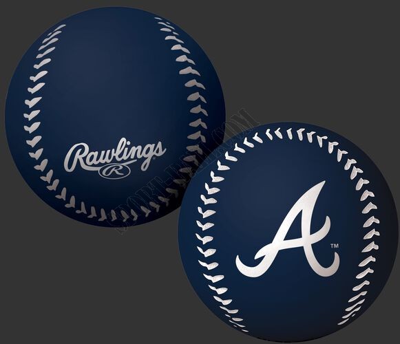 MLB Atlanta Braves Big Fly Rubber Bounce Ball ● Outlet - -0