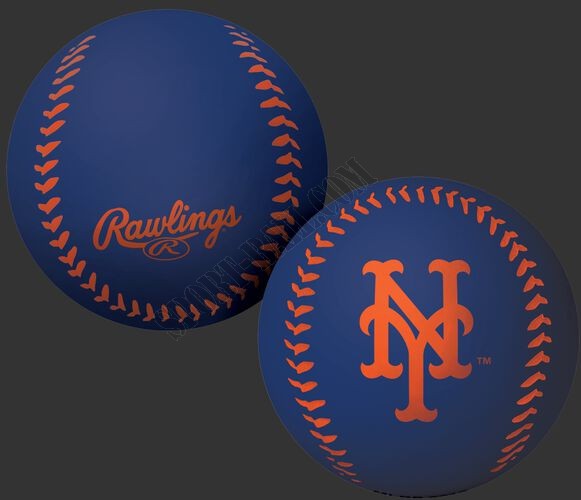 MLB New York Mets Big Fly Rubber Bounce Ball ● Outlet - -0