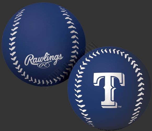 MLB Texas Rangers Big Fly Rubber Bounce Ball ● Outlet - -0