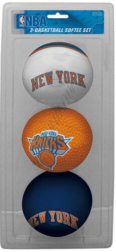 NBA New York Knicks Three-Point Softee Basketball Set - Hot Sale - -0