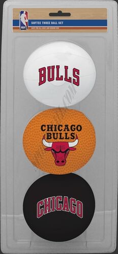 NBA Chicago Bulls Three-Point Softee Basketball Set - Hot Sale - -0