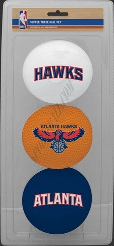 NBA Atlanta Hawks Three-Point Softee Basketball Set - Hot Sale - -0