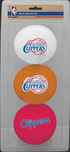NBA Los Angeles Clippers Three-Point Softee Basketball Set - Hot Sale - -0