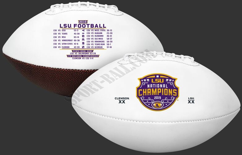 2020 LSU Tigers College Football National Champions Full Sized Football - Hot Sale - -0