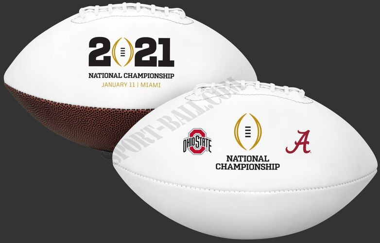 2021 College Football National Championship Dueling Football - Hot Sale - -0