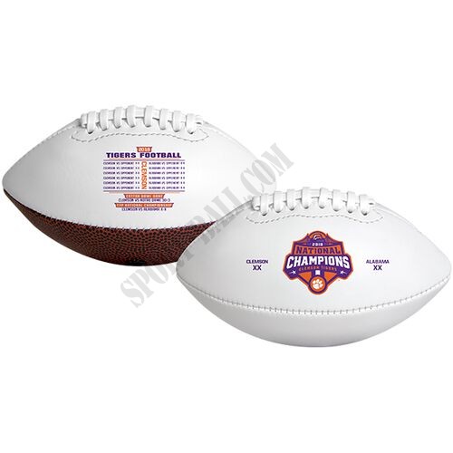 2018 College Football National Champions Clemson Tigers Youth Sized Football - Hot Sale - -0
