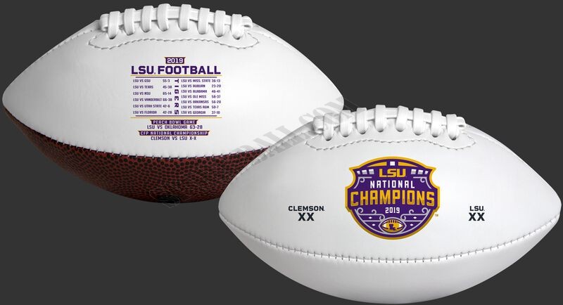 2020 LSU Tigers College Football National Champions Youth Sized Football - Hot Sale - -0