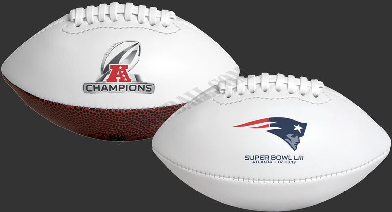 2019 AFC Champions New England Patriots Youth Size Football - Hot Sale - -0
