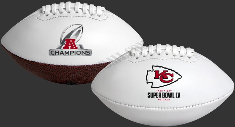 2021 Kansas City Chiefs AFC Champions Youth Size Football - Hot Sale - -0