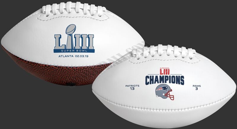Super Bowl 53 Champions New England Patriots Youth Size Football - Hot Sale - -0