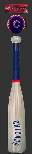 MLB Chicago Cubs Bat and Ball Set ● Outlet - -0