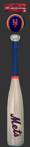 MLB New York Mets Bat and Ball Set ● Outlet - -0