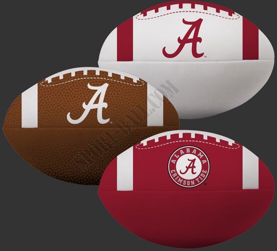 NCAA Alabama Crimson Tide 3 Softee Football Set - Hot Sale - -0