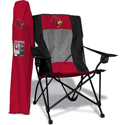NCAA Louisville Cardinals High Back Chair - Hot Sale - -0