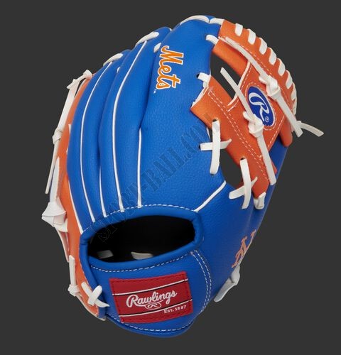 New York Mets 10-Inch Team Logo Glove ● Outlet - -1