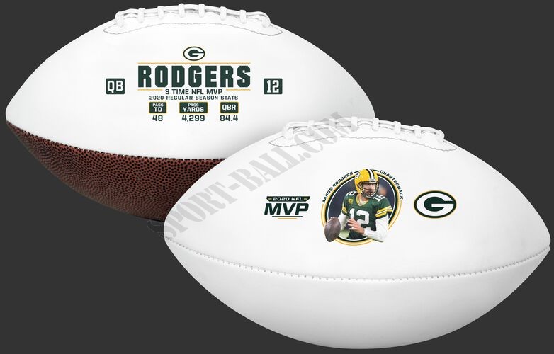 Aaron Rodgers 2020 NFL MVP Full Size Football - Hot Sale - -0