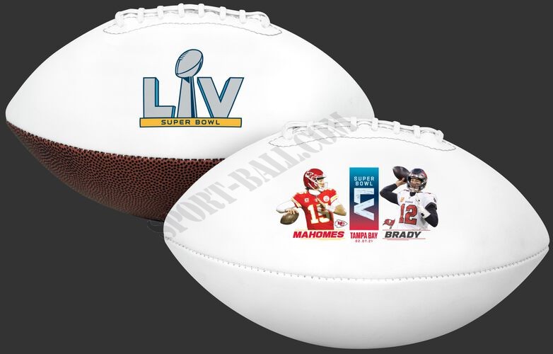 Mahomes vs Brady Super Bowl 55 Full Size Football - Hot Sale - -0