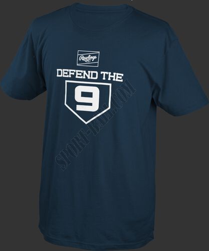 Rawlings Defend the 9 Short Sleeve Shirt | Adult - Hot Sale - -0
