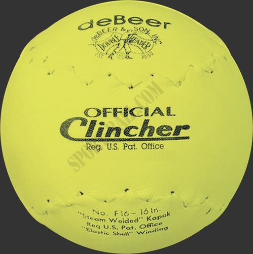deBEER 16 in Clincher Yellow Softballs - Hot Sale - -0