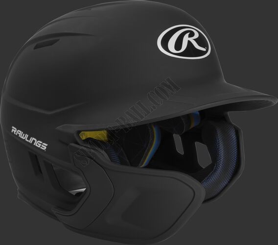 Rawlings Mach Left Handed Batting Helmet with EXT Flap | 1-Tone & 2-Tone ● Outlet - -0
