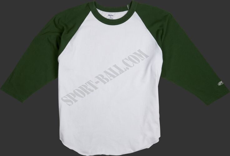Adult 3/4 Sleeve Crew Neck Shirt - Hot Sale - -0