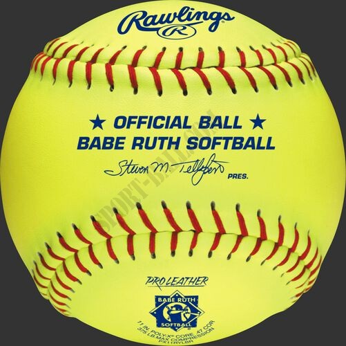 Babe Ruth Official 11" Softballs - Hot Sale - -0