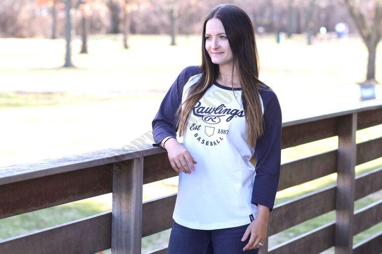 Women's EST Raglan Rawlings Baseball T-Shirt - Hot Sale - -1
