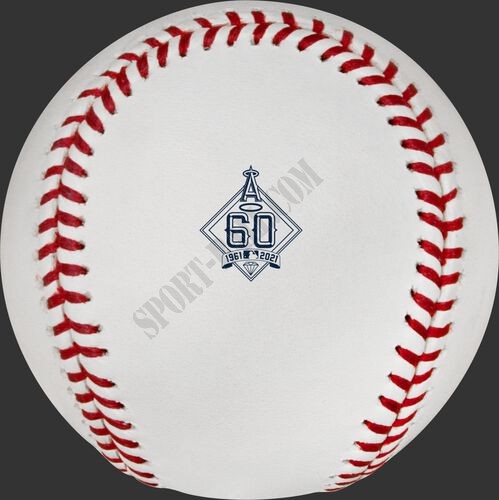 MLB 2021 Los Angeles Angels 60th Anniversary Baseball ● Outlet - -1