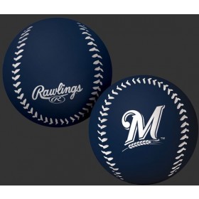 MLB Milwaukee Brewers Big Fly Rubber Bounce Ball ● Outlet