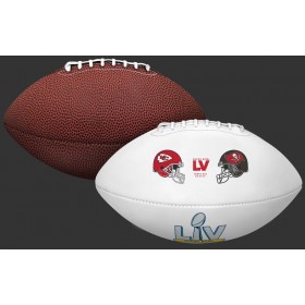 Super Bowl 55 Chiefs vs Buccaneers Full Size Dueling Football - Hot Sale
